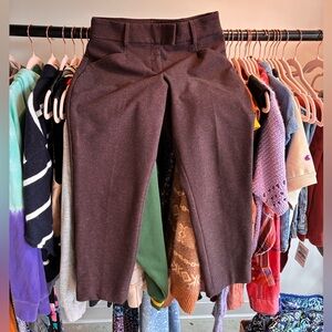 Express Brown Wool Blend Trousers